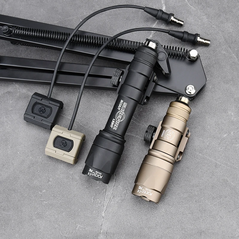 

WADNS M300 M600 Flashlight Surefir Scout Light With UNIT Mod Button Switch Set M300A M600C Tactical Hunting Lamp Fit 20mm Rail
