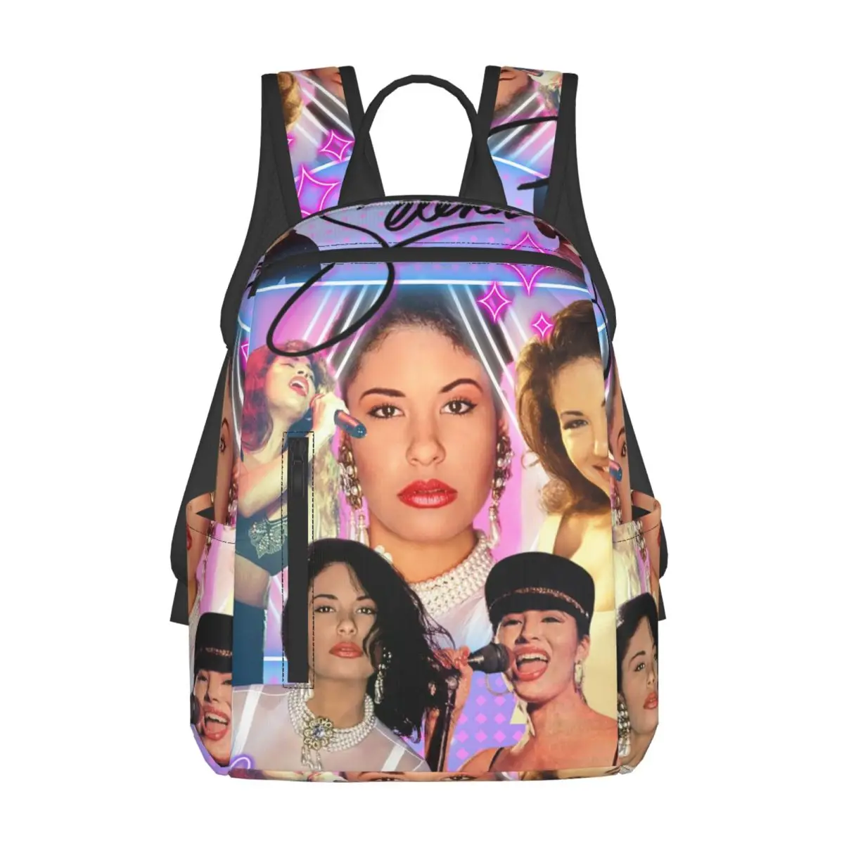 

Selena Quintanilla Vintage Backpack Daypack Large Capacity Boys Girls BookBag School Bag Shoulder Bags for Men Women