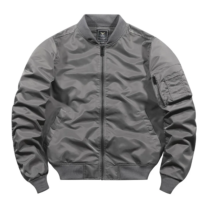 New Fashion Men Flight Jackets Multi-pockets Bomber Jackets Quality Male Outwear Casual Baseball Jackets Men Loose Cargo Coats - view 4