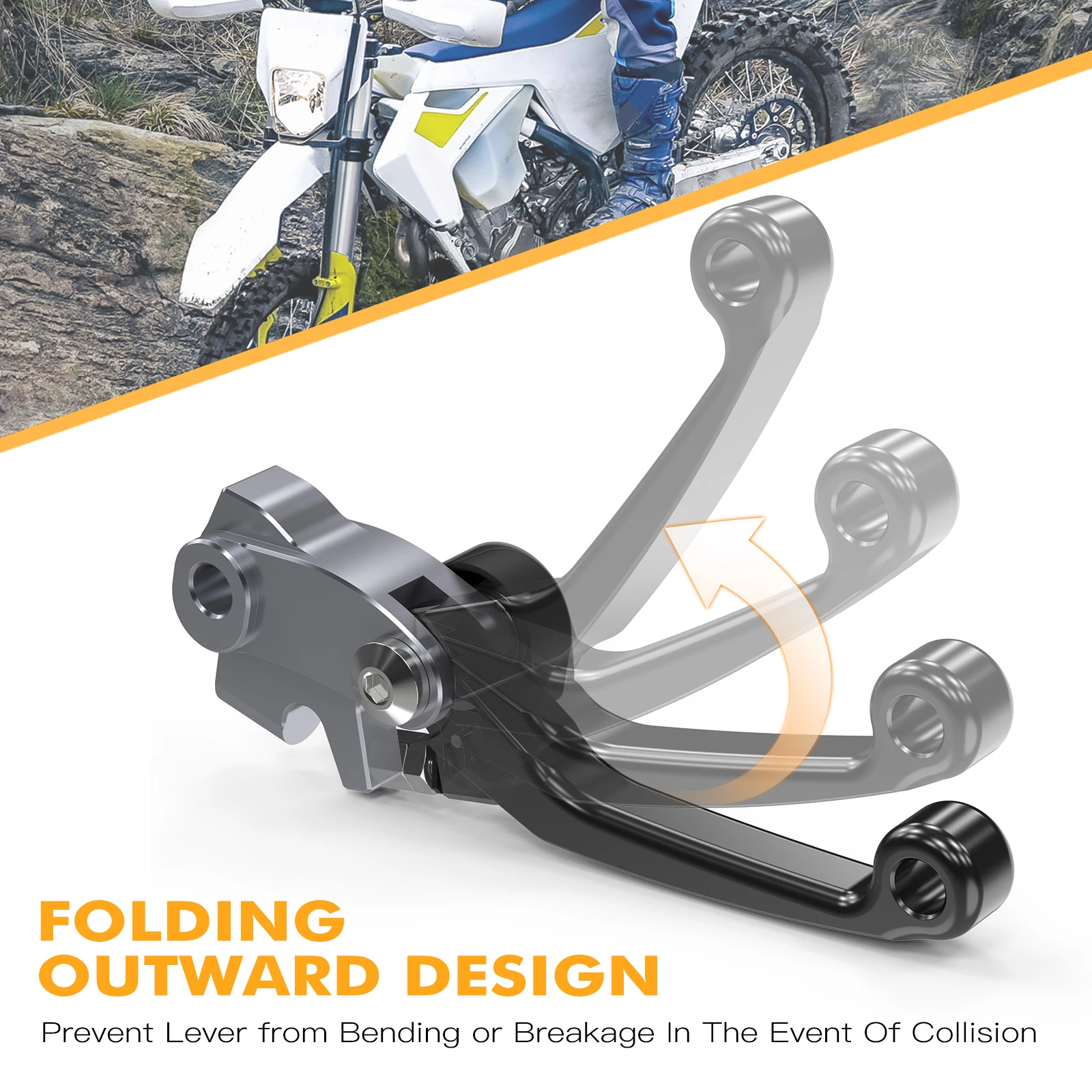 NICECNC مجموعة القابض والفرامل القابلة للطي لـ Husqvarna TE 300 TE250 FE350 FE450 FE501 FE250 2022-2024 GasGas EC 300 2021-2025 #5