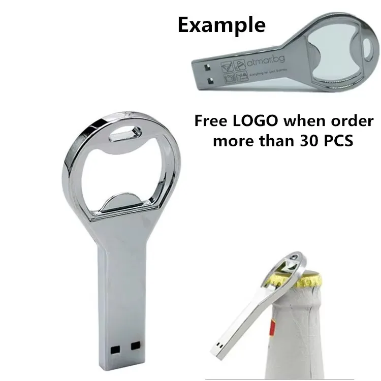 

Hot Sale Beer Bottle Opener USB Flash Drive Memory Stick Drives 64GB 8GB 4GB 32GB 16GB USB Sticks