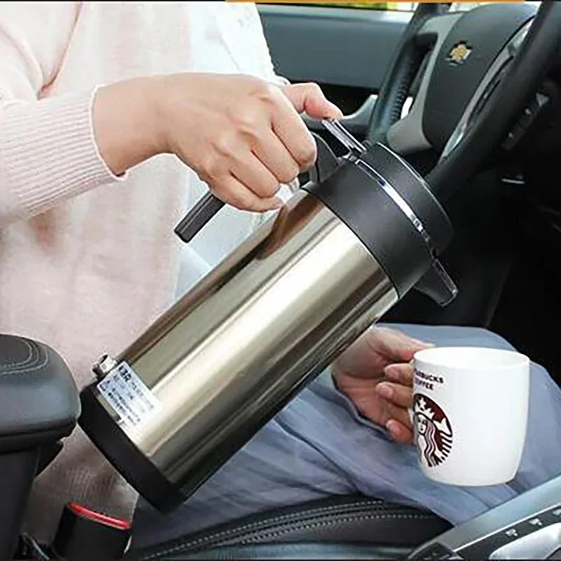 12V/24V veicolo acqua calda bollente bollitore elettrico camion da viaggio isolamento termico tazza di riscaldamento auto teiera caldaia bottiglia 1.2L