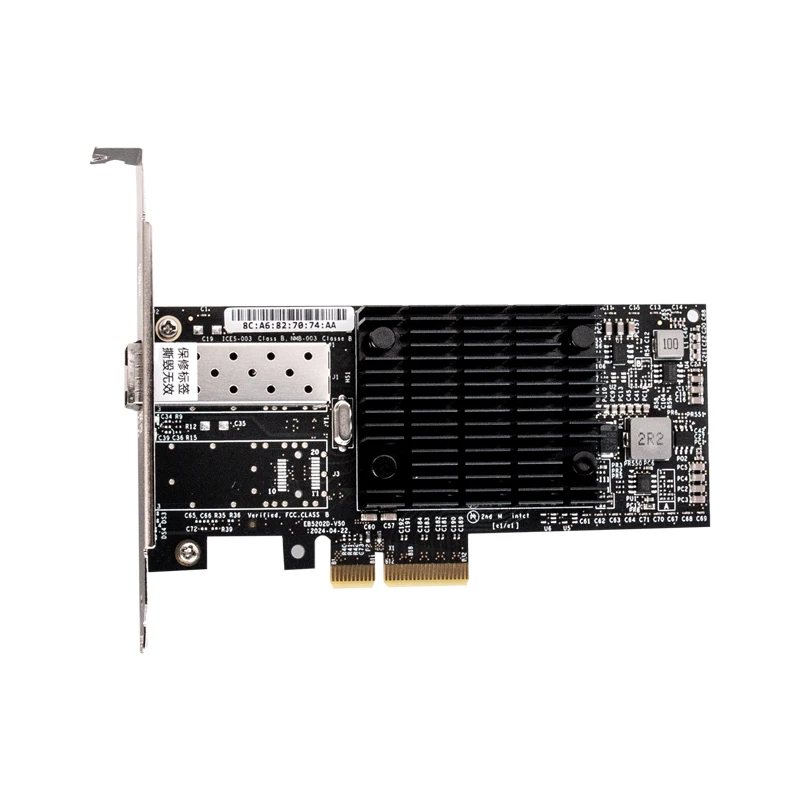 Imagem -03 - Xikestor Pcie x1 10g Spf Mais Placa de Rede de Fibra com Chip Intel X520-da1 para Servidor ap Suporte Windows Linux Macos