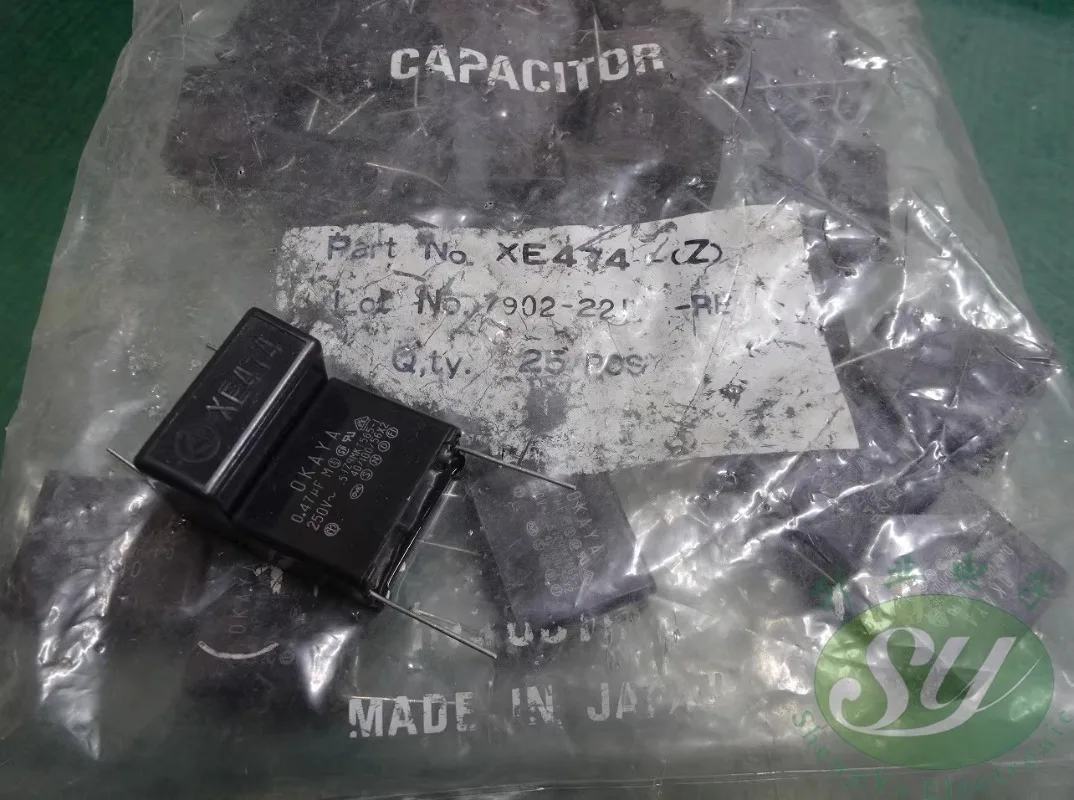 

5PCS OKAYA XE474 0.47uf/250vAC 470nf u47 474 New film capacitor 28MM