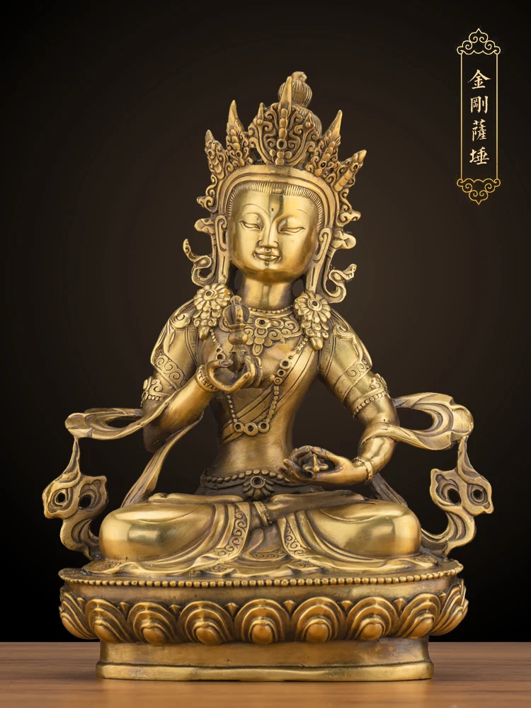 LARGE GOOD Wholesale buddha statue Asia Buddhism brass Tantra Vajrasattva Vajra Sakyamuni talisman