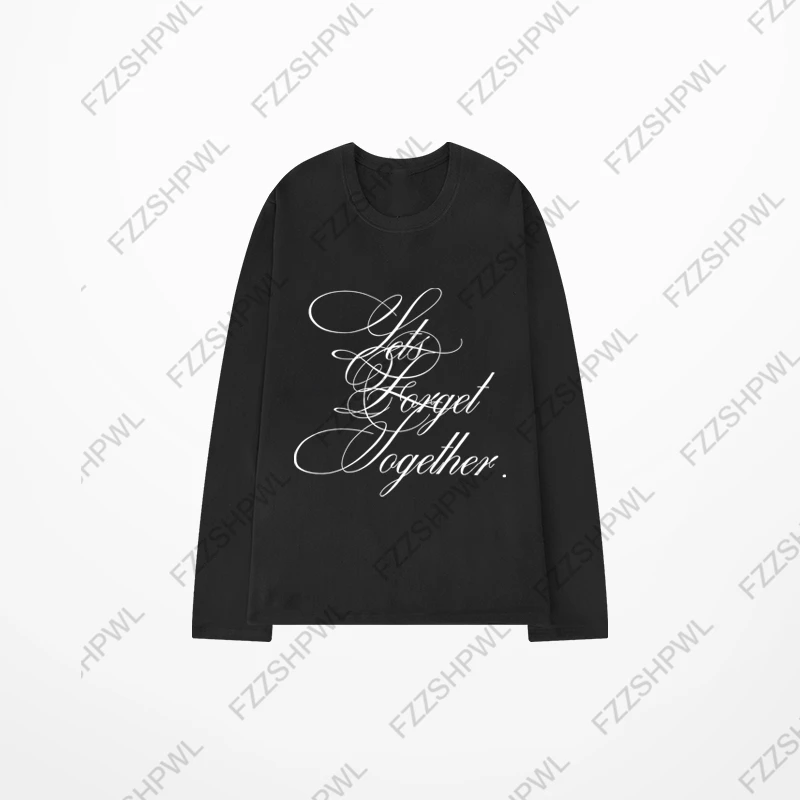 Camiseta informal de manga larga Y2k de Hip Hop con estampado de letras Harajuku, camiseta Punk Unisex Rock Goth, camiseta de manga larga de gran tamaño, ropa de calle Chic