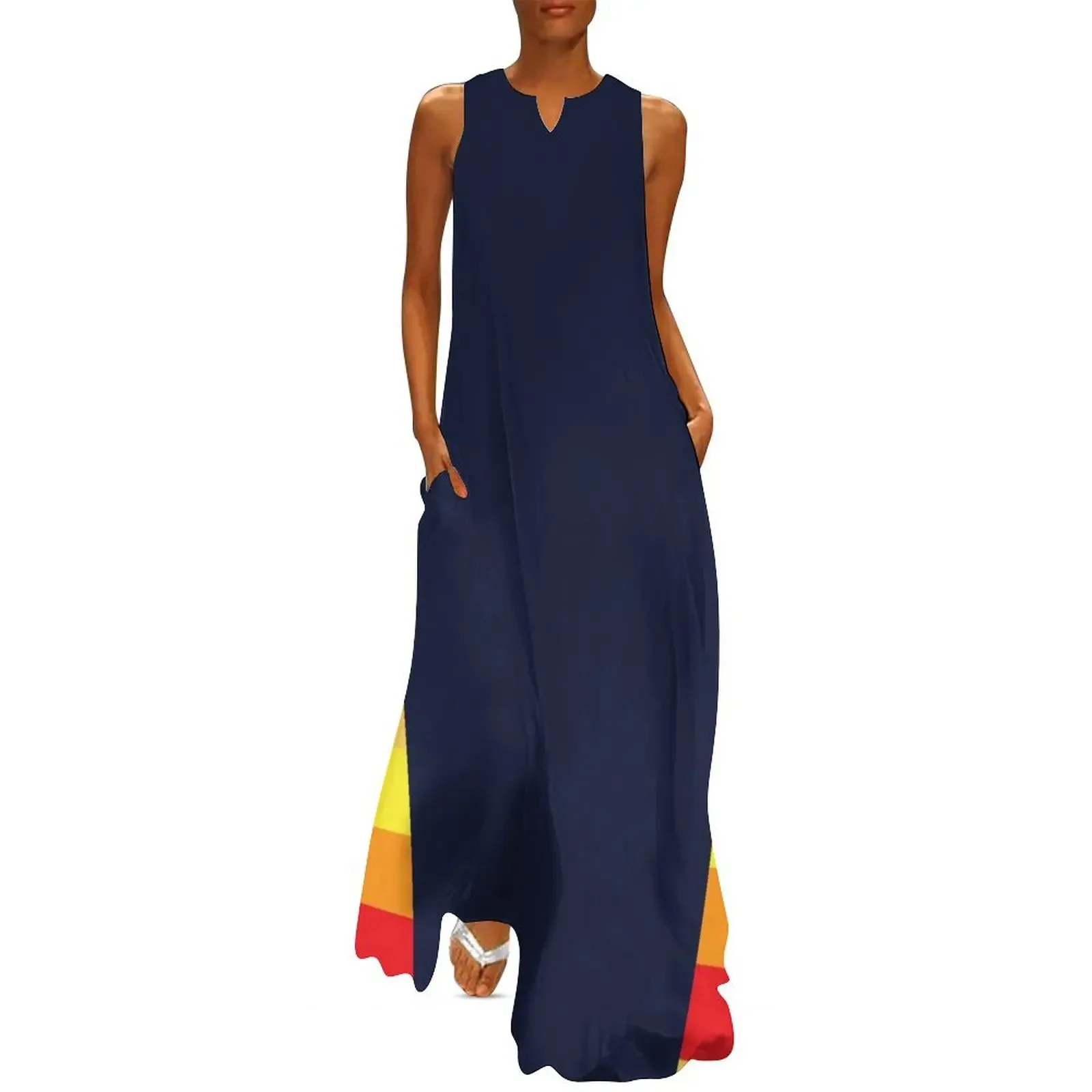 

New Houston Throwback-Texas Champ Jersey Flag Long Dress luxury evening dresses for women 2025 dresses for womens 2025 Dress