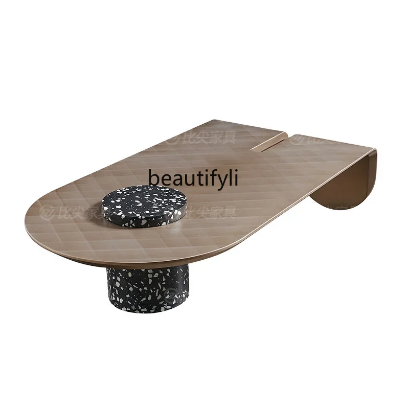 

FItalian minimalist coffee table special-shaped modern living room high-end designer villa large flat floor