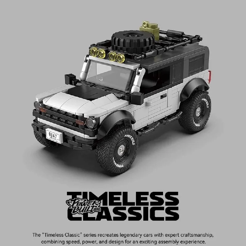 

428 шт., классические строительные блоки для внедорожников, техника, модель кемпингового автомобиля, Коллекционная игрушка с дисплеем, игрушки для мальчиков и взрослых, подарок