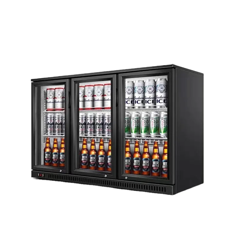 Good Quality Commercial Bar Fridge Three Door Mini Bar Fridge Red Wine Display Fridge Cabinet