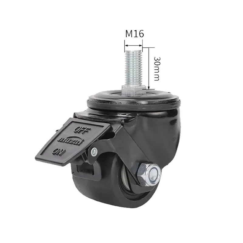 load-bearing 600KG 3 inch Low Casters wheels with brake FOR heavy carts machine tools large equipm HOME Industrial Hardware
