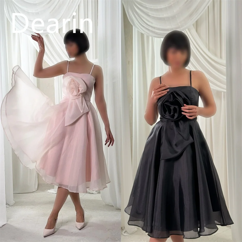 

Customized Saudi Arabia Dearin Shoulder Girdle A-line Ankle Length Skirts Tulle Bespoke Occasion Dresses Formal Gown Prom Evenin