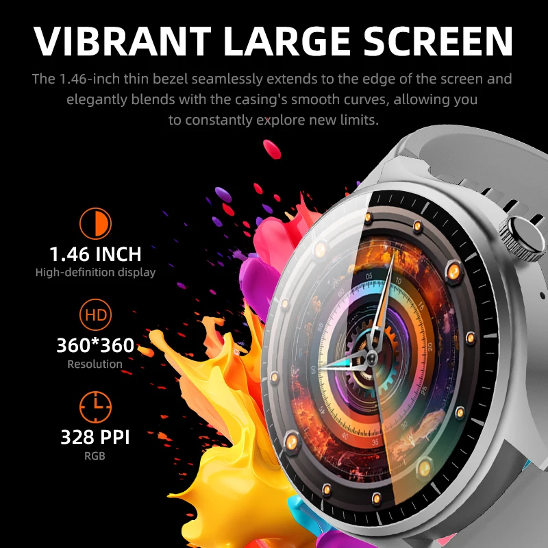 Fashion Men Women Smart Watch Short Video Control Flashlight Watches Heart Rate Health Clock Sports Voice Assistant Smartwatch