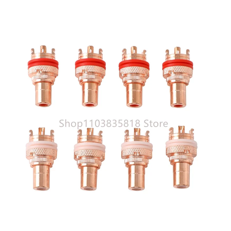 Pure copper gold-plated RCA female terminal connector socket