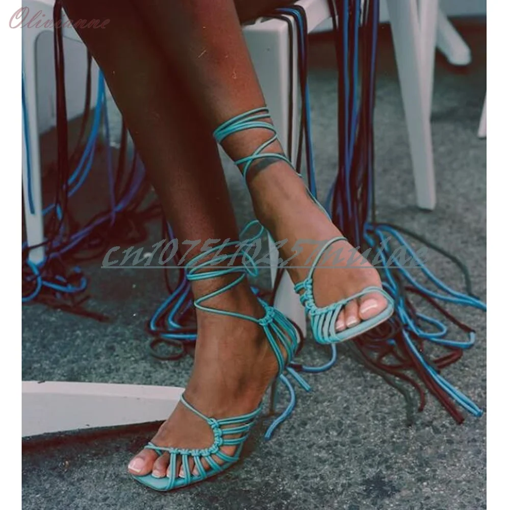 

Lady's Hot Girls Hollow Strappy Sandals New Sexy Design Stiletto High Heel Party 2025 Summer Women Shoes Zapatos Para Mujere