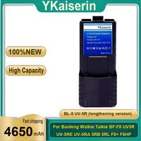 4650Mah Battery Long Lasting For Baofeng Walkie Talkie BF-F8 UV5R UV-5RE UV-5RA 5RB 5RL F8+ F8HP BL-5 UV-5R Lengthening Version
