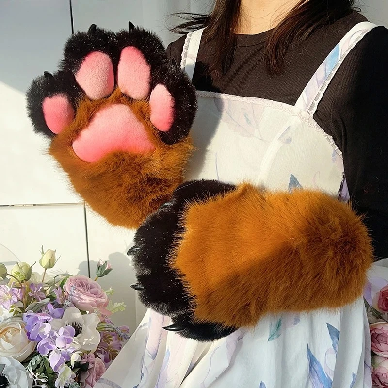 plush-mittens-paw-gloves-furry-animal-cat-claw-gloves-fluffy-handwear-fursuit-anime-cosplay-props-costume-accessories-12-colors