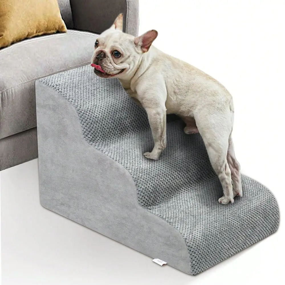 

Stairs Ramp HighDensity Foam Pet Steps, ExtraWide NonSlip Orthopedic Dog Ladder With Soft Foam Padding, For Injured Senior Pets