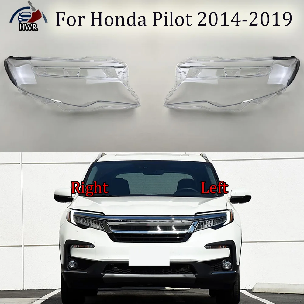 

For Honda Pilot 2014 2015 2016 2017 2018 2019 Car Accessories Headlamps Transparent Lampshades Lamp Shell Headlights Lens Cover