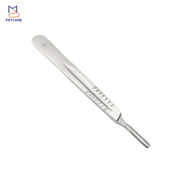 Scalpel Handle with Scale Veterinary Orthopedic Surgical Instruments, Stainless Steel Hand Tool, Vet Medical Device, Pet Product