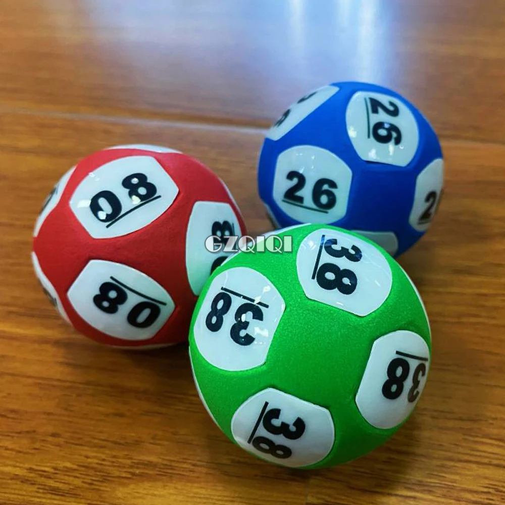 

50mm 12 sided printed lottery ball, bingo ball, and six in one lottery ball