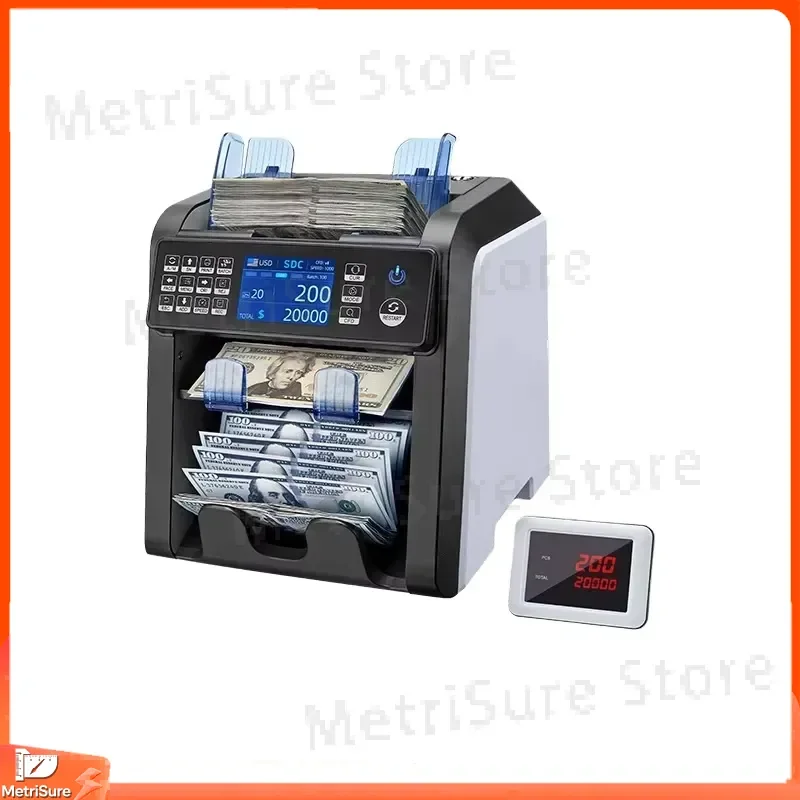 Portable UV IR Banknote Counter with LCD Display for Cash Sorting Counting and Verification Lightweight Plastic Currency