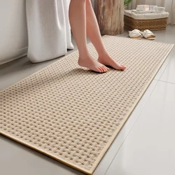 40x160cm Large Bathroom Mats Anti-slip Water-Absorbent Shower Room Floor Foot Rug Comfortable Soft Waffle Weave Bath Mat for Tub