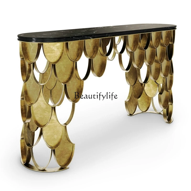 

XX39-Light luxury foyer aisle Entrance platform