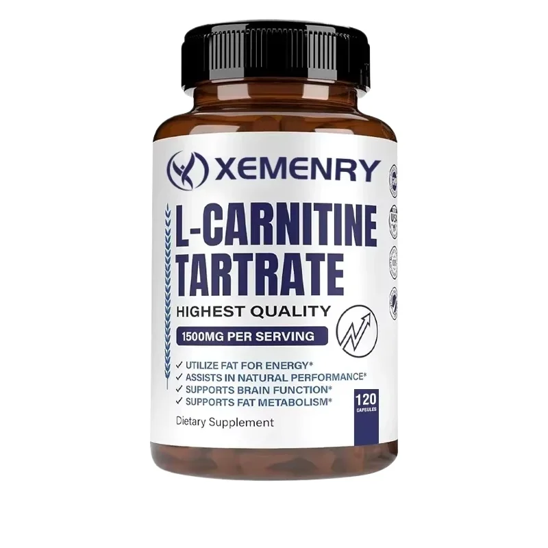 

L-Carnitine Tartrate Supplement - 1500 Mg - Boosts Natural Energy, Supports Metabolism and Fatigue, Fat Burner