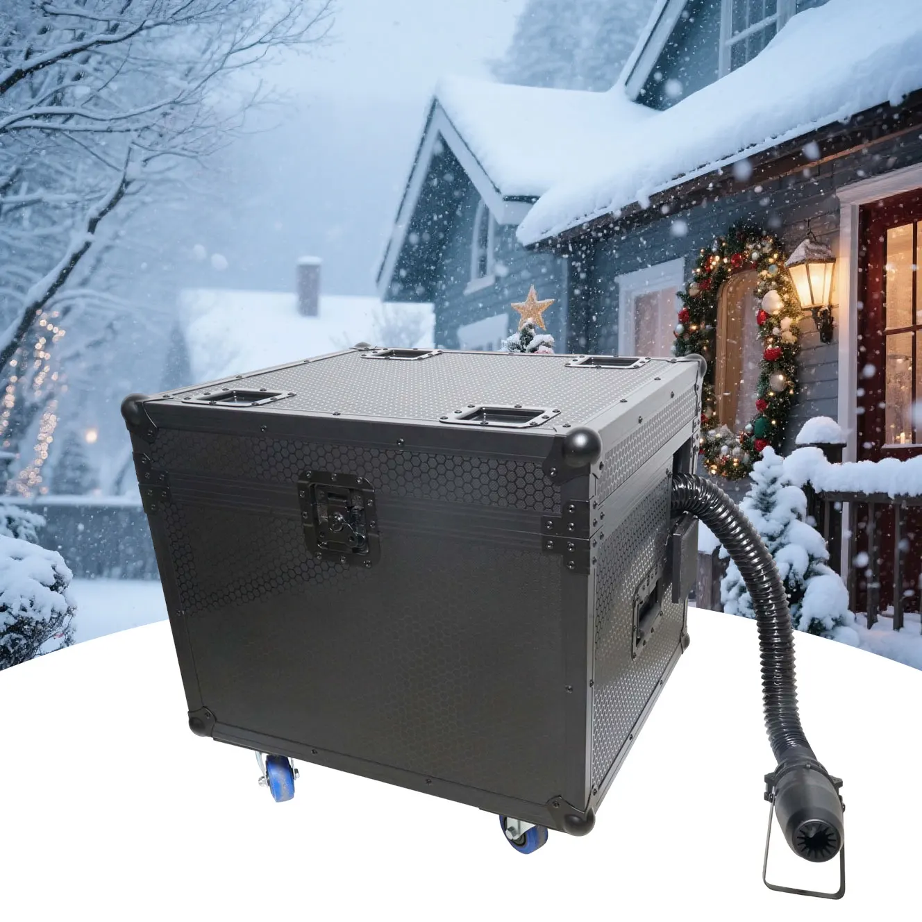 3500 Watt Snowflake Machine Wireless Remote Control DMX 512 Snowmaking Machine Christmas Outdoor Winter Activities