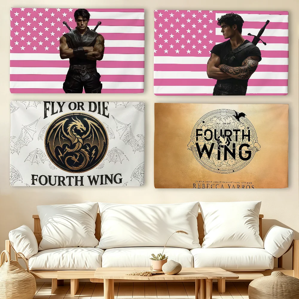 Book Fourth Wing Flag For Living Room Home Dorm Decor Wall Outdoor Camping Party Banner Gifts