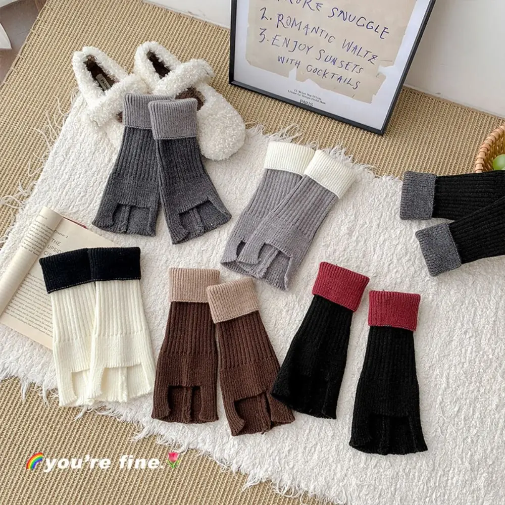 

Jk Harajuku Children's Leg Warmers Color Blocking Sweet Knitted Foot Cover Kawaii Japanese Style Lolita Knitted Socks Girls
