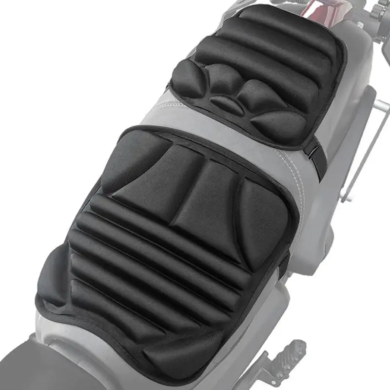 2pcs Motorcycle Seat Pad Gel Cushion Breathable For Africa Twin 1100 Moped Bench Mobilet Xr Bank Gsx S750 Trk 502