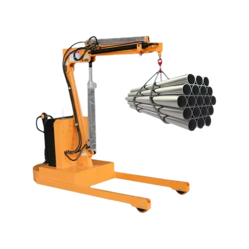 CIF Price Fully Electric Hydraulic Mobile Crane Small Lift 1 Ton Truck Mounted Lifting Crane Portable Mini Crane