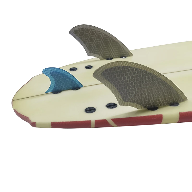 1 Stuk Surfplank Fin Kleine Centrale Vin Dubbele Tabs Basis Surf Fin Kiel Vin Fiberglas/Honingraat Carbon Ontwerp Surfvin