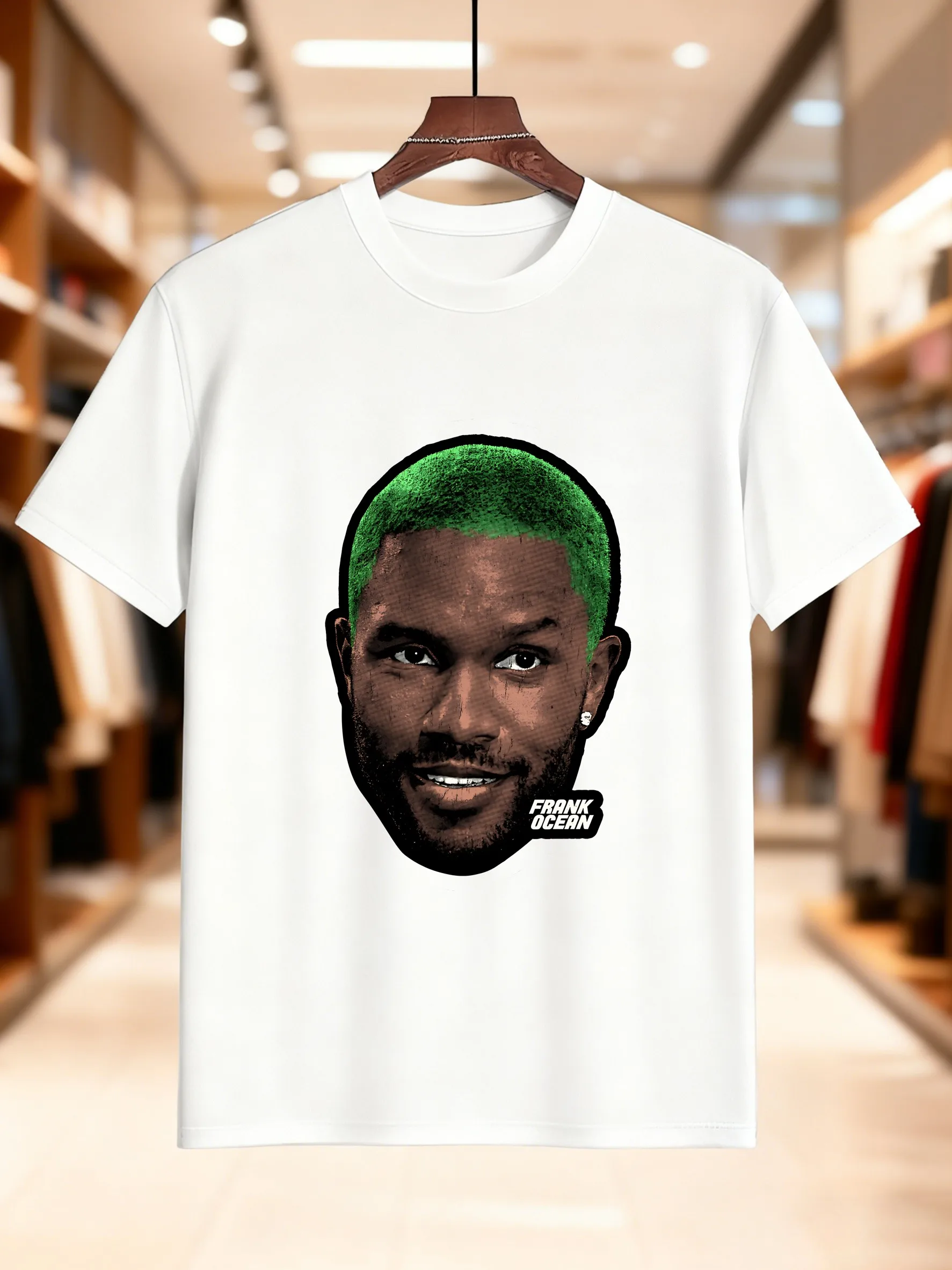 جديد وصول أزياء الرجال تي شيرت مطبوع العصرية الأخضر الموهوك تصميم 100% القطن الراحة صالح أنيق الشارع الشهير الأساسية لسو #4