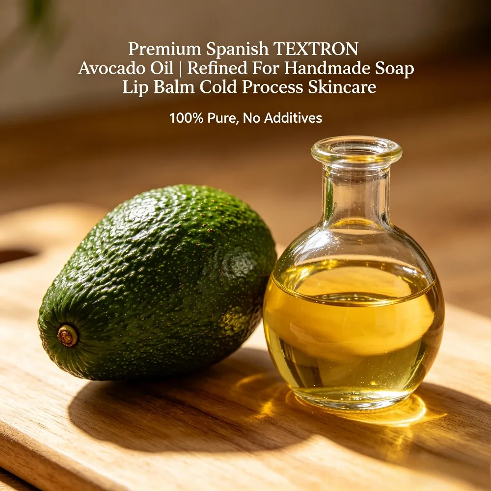 Premium Spanish TEXTRON Avocado Oil | Refined For Handmade Soap Lip Balm Cold Process Skincare