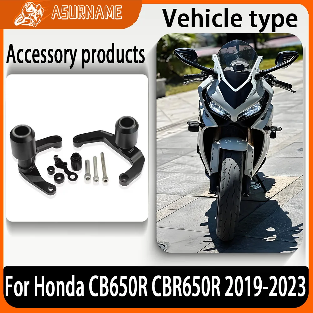 

For Honda CB650R CBR650R Frame Slider Motorcycle Crash Pad Defense Protector CB CBR R CBR650 650R 650 2019-2023