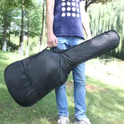 38 Polegada saco de guitarra oxford à prova dwaterproof água saco de guitarra macio caso alça de ombro ajustável bolsa de guitarra acessórios