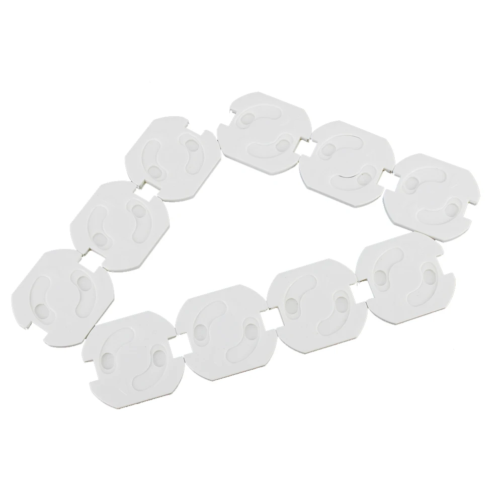 

10 Pcs Safety Socket Cover Electric Outlet Protectors Baby Proof Plug Guards Anti Shock Plastic Child