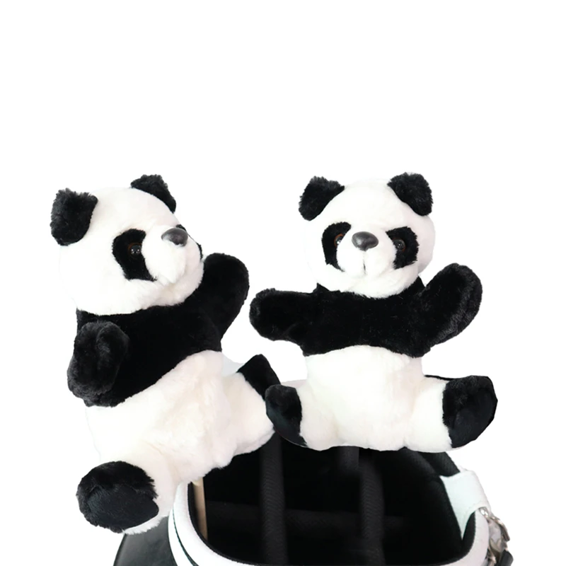 

1Pcs Golf Club Head cover for Hybird Wooden Cover Cute Plush Animal panda