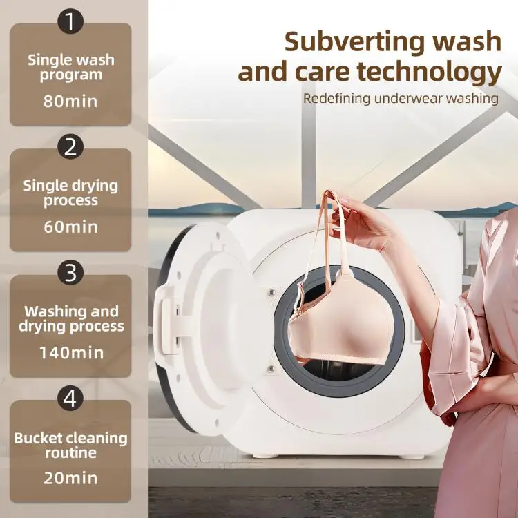 Por and Dryer Combo 3.5 L Capacity with 4 Modes Mini Washer for Underwear / By Clothes / Socks and Other S