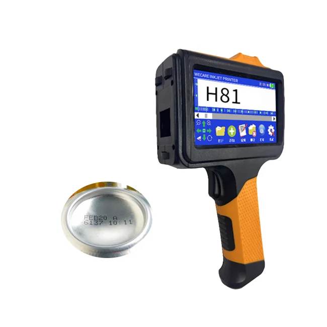 127Mm handheld inkjet printer expiration date batch number coding machine