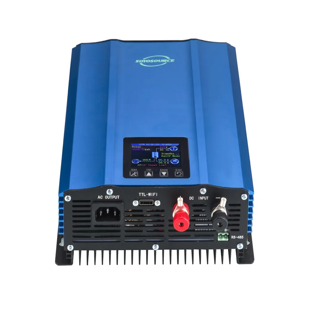 Mehrzweck MPPT Batterie Solar Grid Tie Power Inverter LCD Display Wifi App Monitor Photovoltaik Panel Power Limiter 1000W