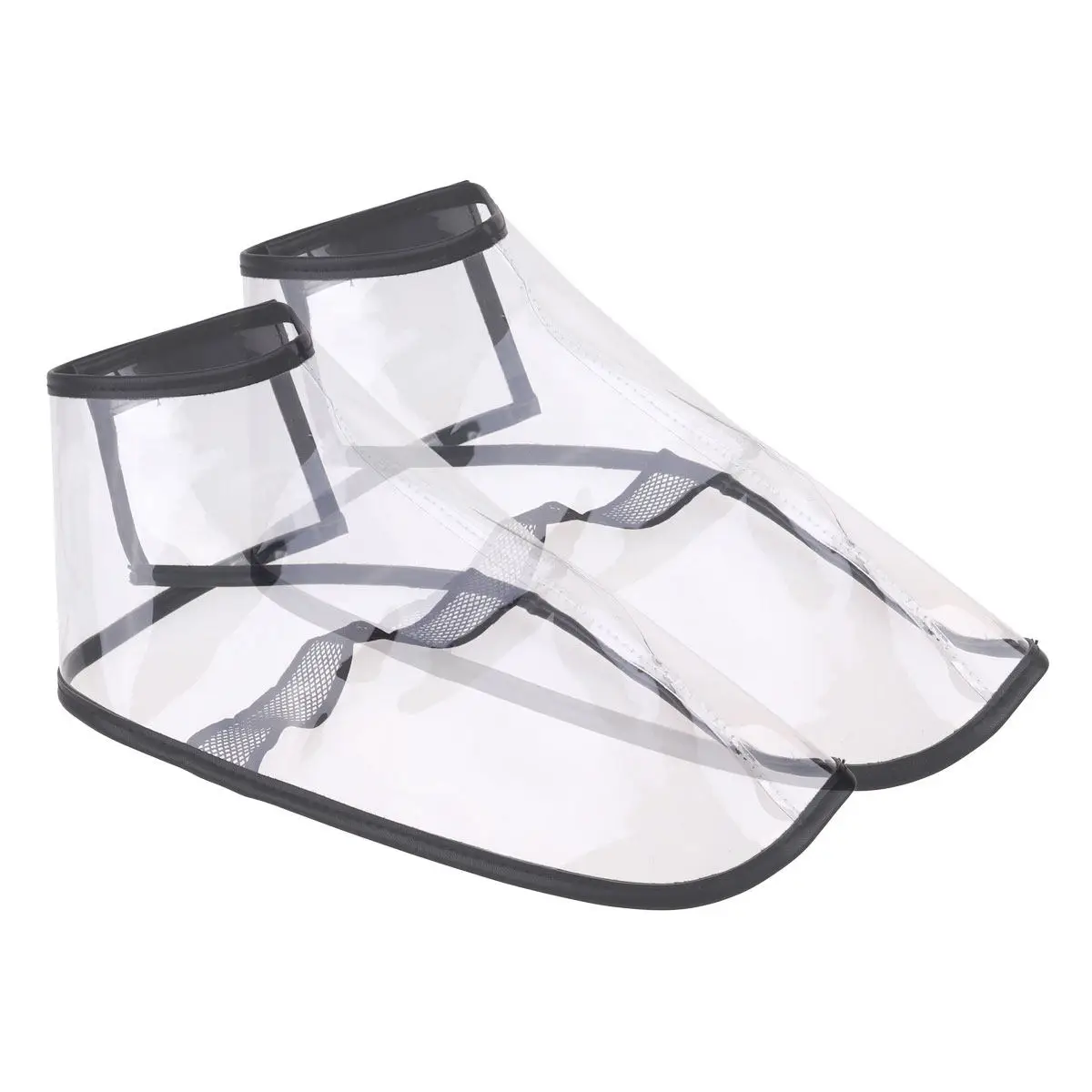 

1 пара прозрачных защитных чехлов для обуви из ТПУ от выпадения волос для парикмахеров, барберов, работников салонов красоты, устойчивых к порезам