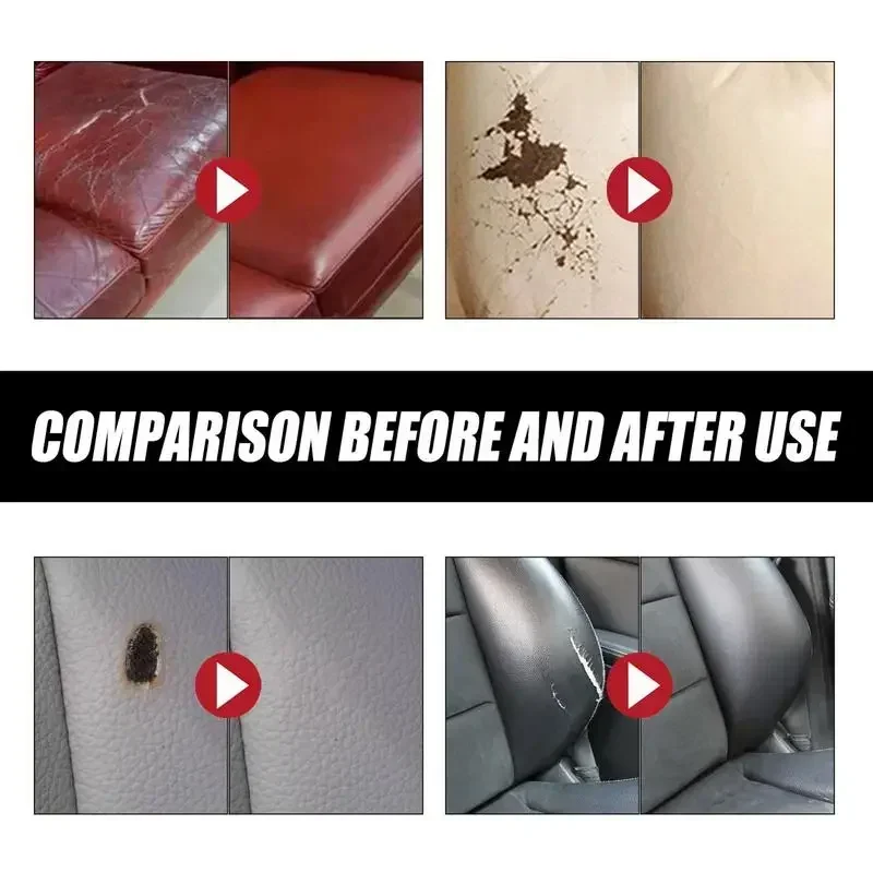 PU Leather Repair Cream for Furniture Sofa Car Seat Shoe Color Restoration Scratch Hiding Water Resistant Easy to Apply Amagi image 4