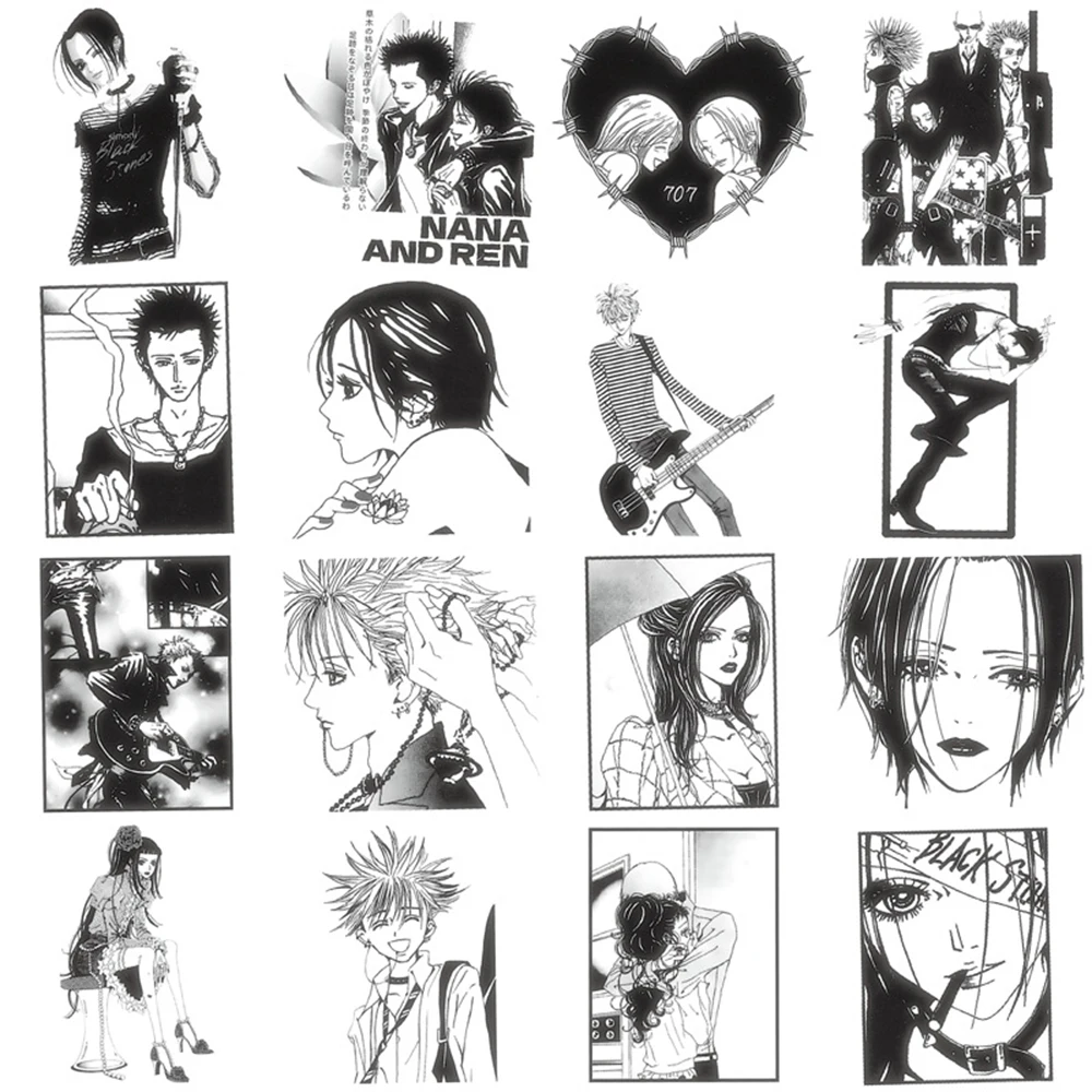 10/30/60pcs 나나 만화 애니메이션 스티커 클래식 일본 만화 데칼 DIY 노트북 노트북 전화 기타 멋진 스티커 장식