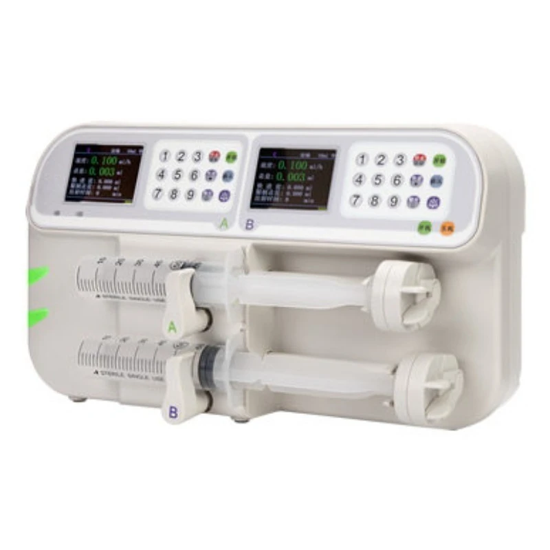 Dual Channel Syringe Pump Medical Multi-Channel Infusion Pump Hospital ICU Clinic IV Infusion Device