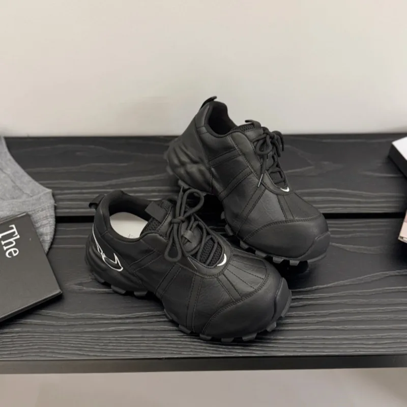 أحذية رياضية غير رسمية عصرية ومتعددة الاستخدامات للنساء للخريف والشتاء أحذية عصرية برباط لزيادة الارتفاع #4