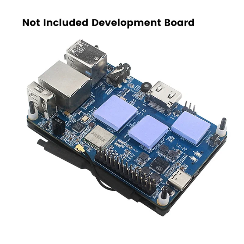 

2X алюминиевый корпус для Orange Pi 3 LTS с охлаждающим вентилятором, защитная охлаждающая оболочка-[Y03A]